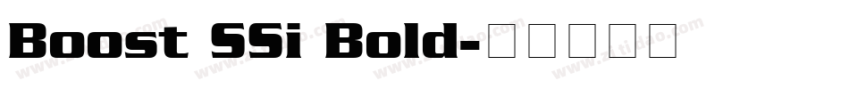 Boost SSi Bold字体转换